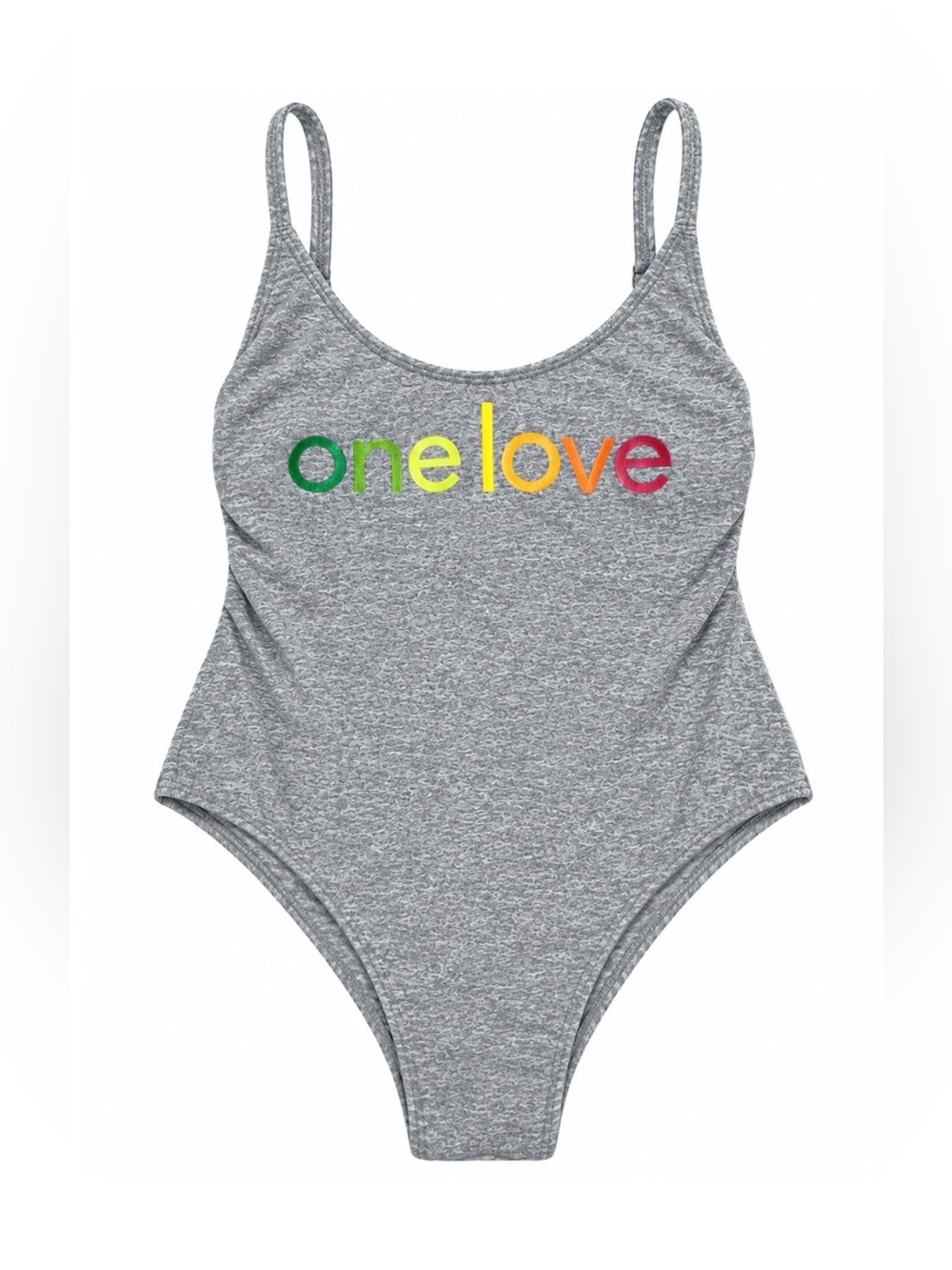 NEW TRIYA GRAY ONE LOVE ONE PIECE SWIMSUIT SIZE SMALL